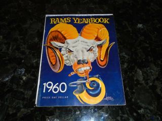 1960 Los Angeles Rams Yearbook - 3rd Annual Yearbook - Carl Hubenthal