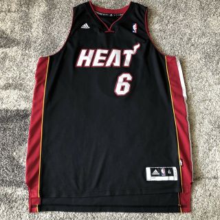 Adidas Nba Miami Heat Lebron James Stitched Basketball Jersey Mens Xl