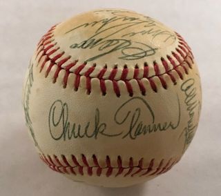 1981 PITTSBURGH PIRATES SIGNED AUTOGRAPHED BASEBALL WILLIE STARGELL DAVE PARKER 4