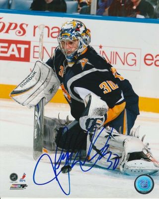 Ryan Miller Signed Buffalo Sabres Goalie 8x10 Photo 7 Autograph
