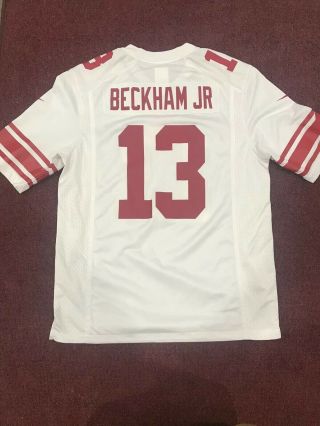 Odell Beckham Jr.  York Giants White Nike NFL Mens Jersey Medium 13 NWT 2
