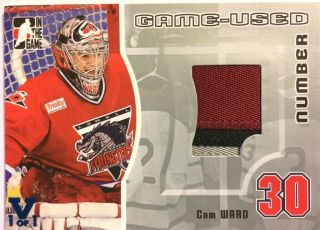 2005 - 06 Itg Heroes & Prospects Game - Number Cam Ward Vault Blue 1/1