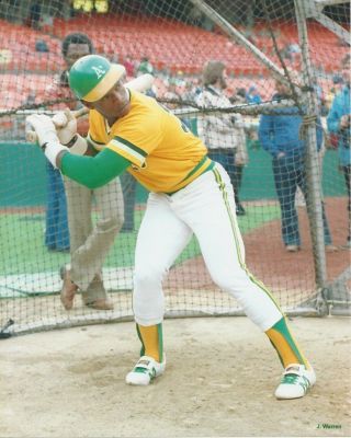 8x10 Photo Baseball Rickey Henderson,  Oakland A 