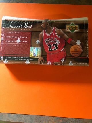 2003 - 04 Ud Sweet Shot Factory Box Possible Jordan And Lebron Autos