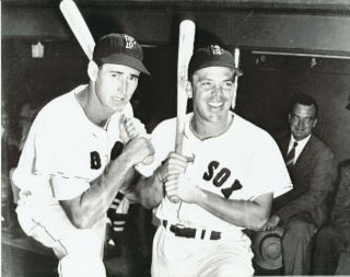 Ted Williams And Vern Stephens 8x10 Photo Boston Red Sox