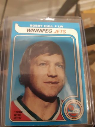 1979 - 80 O - Pee - Chee Bobby Hull Winnipeg Jets 185 Very Good