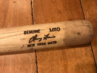 1998 Lenny Harris York Mets Louisville Slugger Game Bat 34 " Loa