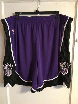 Authentic Adidas Sacramento Kings Team Issued Pro Cut Basketball Shorts Size 54