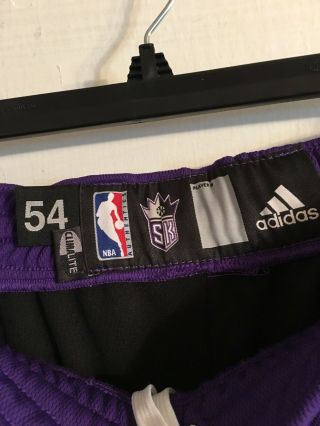 Authentic Adidas Sacramento Kings Team Issued Pro Cut Basketball Shorts Size 54 3