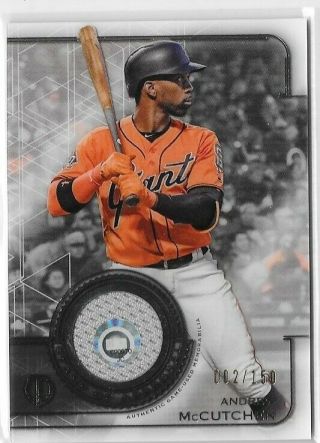 Andrew Mccutchen 2019 Topps Tribute Stamp Of Approval Relic 
