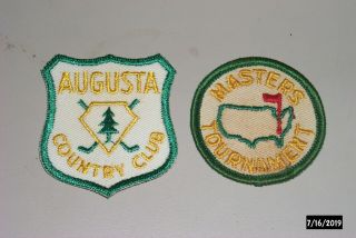 Augusta Country Club And Masters Tournament Souvenir Embroidered Patches