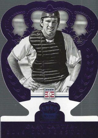 2015 Panini Cooperstown Crown Royale Purple 38 Gary Carter /50 - Nm - Mt
