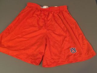 Vintage The Cotton Exchange Auburn University Tigers Orange Mesh Gym Shorts Xl