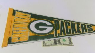 Green & Gold Vintage 1997 Green Bay Packers Pennant 26 " Length