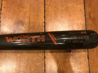 1983 Jim Dwyer Baltimore Orioles Worth Tennessee Thumper Game Bat 34 " Loa