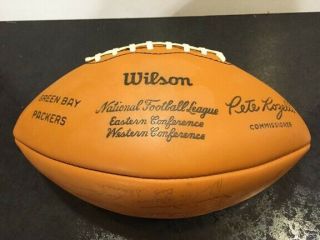 1966 Wilson - The Duke Football,  Green Bay Packers Printed " Autographs "