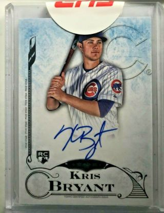 2015 Topps Five Star Baseball Kris Bryant On Card Auto Rookie Cubs