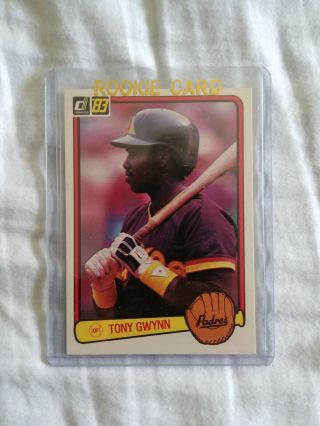 1983 Donruss Tony Gwynn San Diego Padres 598 Baseball Card Ex - Mt