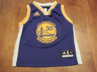 Stephen Curry Golden State Warriors Adidas Nba Jersey 30 Size Child 4t