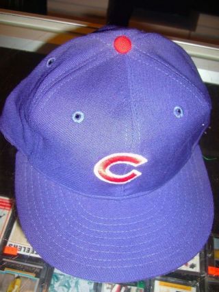 Chicago Cubs Game Hat Carlos Villanueva Baseball Mlb Authentic Size 7 3/8