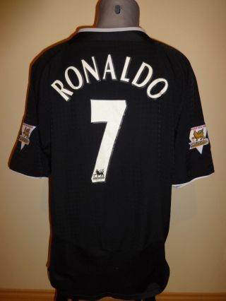 Nike Manchester United Cristiano Ronaldo 7 2003 - 2005 Away Football Shirt Xl