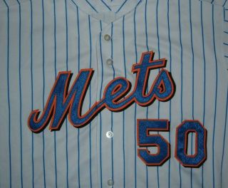 YORK METS MANNY ACTA GAME WORN 2005 JERSEY (NATIONALS INDIANS MARINERS) 4