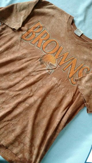 Vintage 90s Cleveland Browns Shirt Xl Tie Dye Nfl Football Ohio