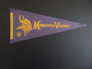 1960s Minnesota Vikings Football Felt Mini Pennant 4 X 9