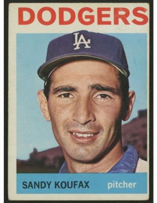 1964 Topps Sandy Koufax Los Angeles Dodgers 200 Baseball Card