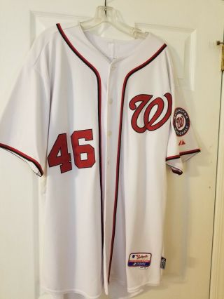 2010 Washington Nationals Team Issued Home Authentic Joe Biseniu Size 50 Jersey
