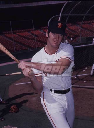 1975 Topps Baseball Color Negative.  Glenn Adams Giants