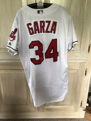 Justin Garza Game Jersey,  Cleveland Indians Azfl,  Prospect