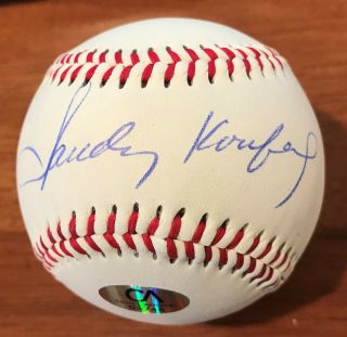Sandy Koufax Signed Autographed Baseball La Dodgers W/coa