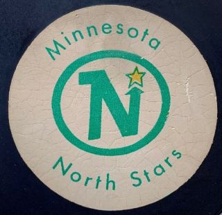 Minnesota North Stars 1970s RAWLINGS OFFICIAL SIZE PUCK Stamped Canada NHL 3