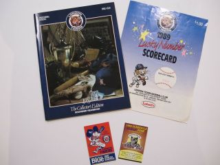 Rare London Tigers 1989 Yearbook And Pocket Schedules (detroit Tigers) / Red Sox