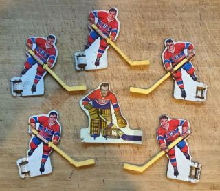 1963 Eagle Toys Table Hockey Players - Montreal Canadiens