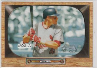 2004 Bowman Heritage Yadier Molina 30 Rookie Rc St Louis Cardinals Hof