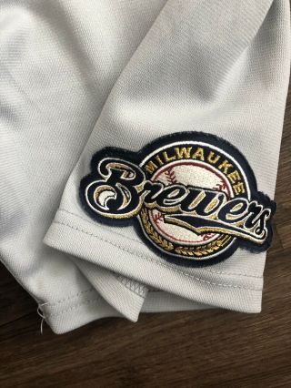 BREVARD COUNTY MANATEES GAME WORN JERSEY Wilson Milwaukee Brewers Baseball 3