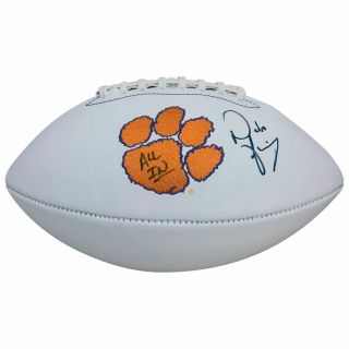 Dabo Swinney Autographed Clemson Tigers Signed Logo Football All In Psa Dna