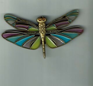 Little League Pins Dragon Fly With Color See Thru Inserts 4 " Pa - 13 & Ca - 62