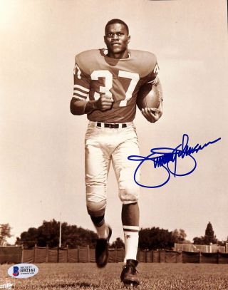 49ers Jimmy Johnson Authentic Signed 8x10 Photo Autographed Bas