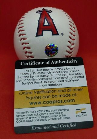 Mike Trout Signed Autographed MLB All Star Game Baseball / W 4