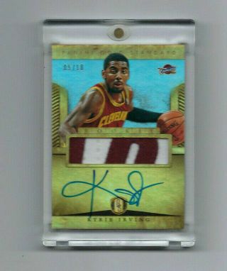 Kyrie Irving 2012 - 13 Panini Gold Standard Rookie Auto Patch Rc Platinum Rpa /10