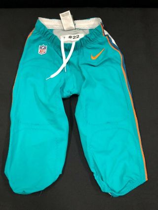 22 Miami Dolphins Nike Game Aqua Pants Size - 28 Big