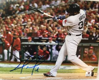 David Ortiz Hand Signed Autograph 8x10 Photo Boston Red Sox Papi
