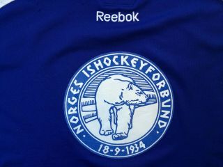 IIHF Practice NORWAY Ice Hockey Jersey Shirt NORGE Ishockey REEBOK Size XXL 2
