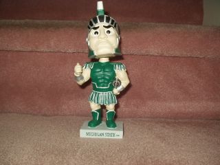 Sparty Michigan State Spartans Bobblehead Mascot & Mirrored Display Case