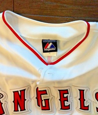 Authentic Angels MLB Albert Pujoles White Jersey 5 Majestic Los Angeles XL Men 5