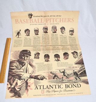 Grantland Rice Pick The All - Time All - Star Baseball Pitchers Poster