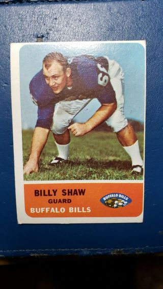 1962 Fleer Billy Shaw